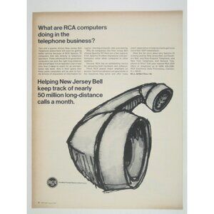 Helping New Jersey Bell Track 50 Million Long Distance Calls RCA Spectra 70 Ad 1